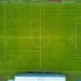 aerial photo of soccer field